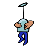 Icono persona con copa