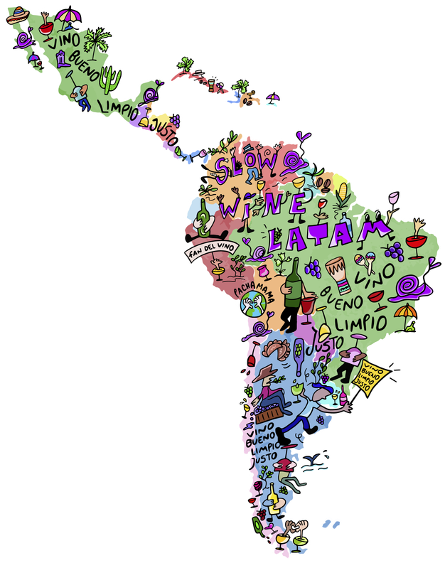 Mapa ilustrado de Latinoamérica